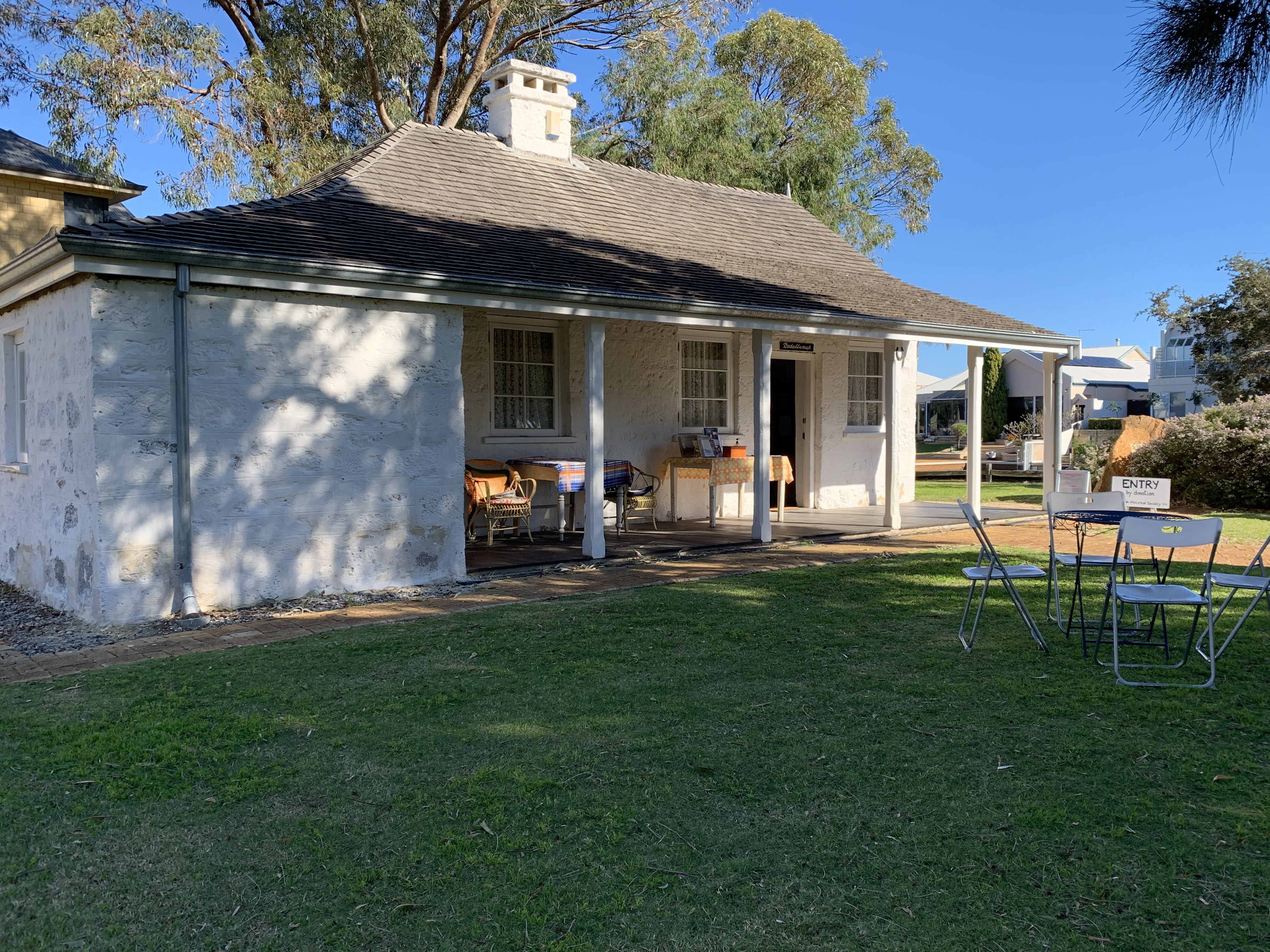 Hall's Cottage grounds